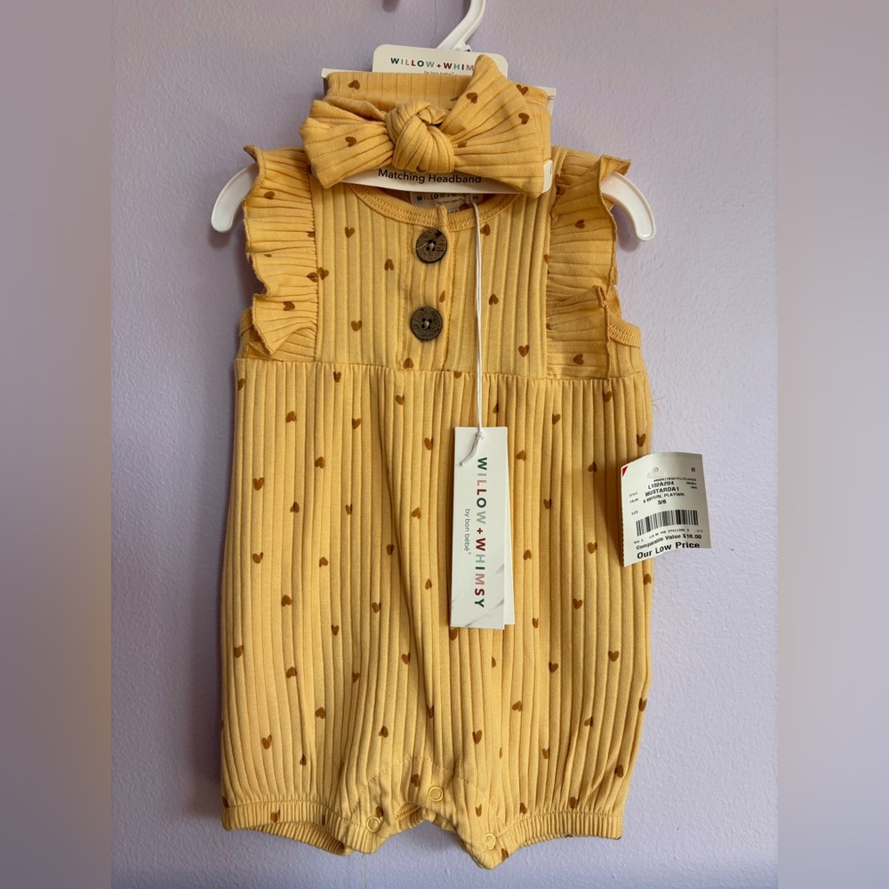 Willow + Whimsy Baby Girl Romper
